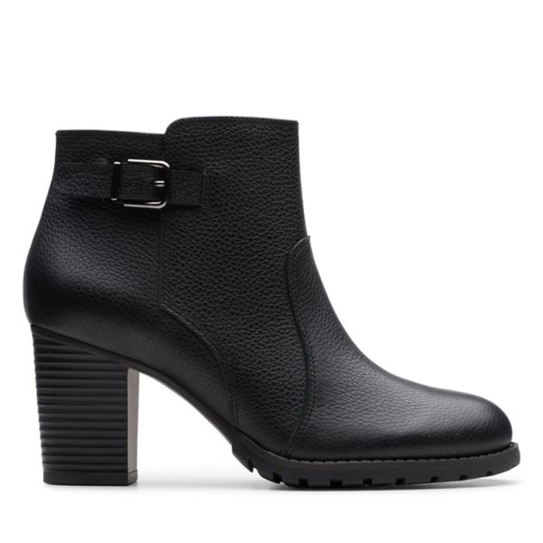Clarks Womens Verona Gleam Ankle Boots Black | USA-1364259